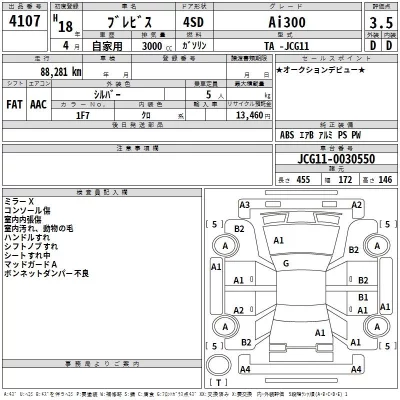 Toyota BREVIS  с аукциона в Японии