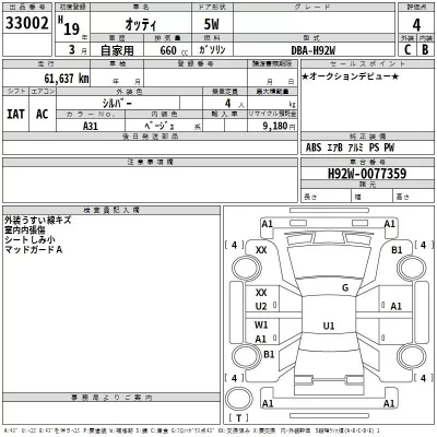 Nissan OTTI  с аукциона в Японии