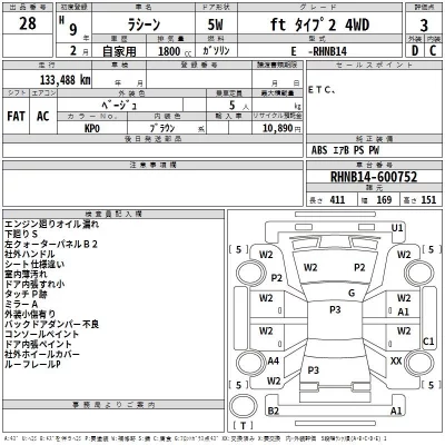 Nissan RASHEEN  с аукциона в Японии