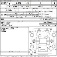 Honda N BOX лот № 3087 оценка 4  с аукциона в Японии 2