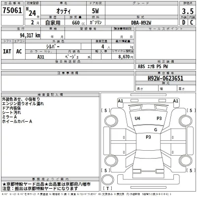 Nissan OTTI  с аукциона в Японии