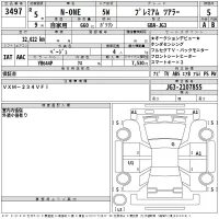 Honda N ONE лот № 3497 оценка 5  с аукциона в Японии 2