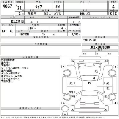 Honda LIFE  с аукциона в Японии