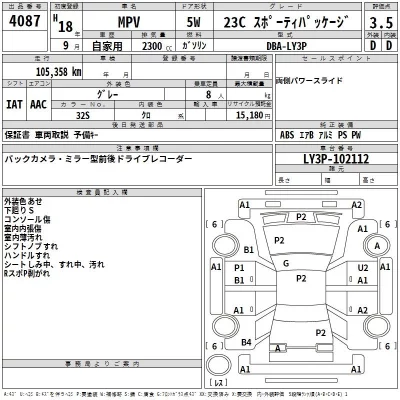 Mazda MPV  с аукциона в Японии