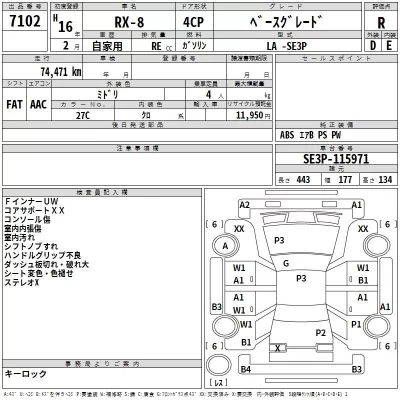 Mazda RX-8  с аукциона в Японии