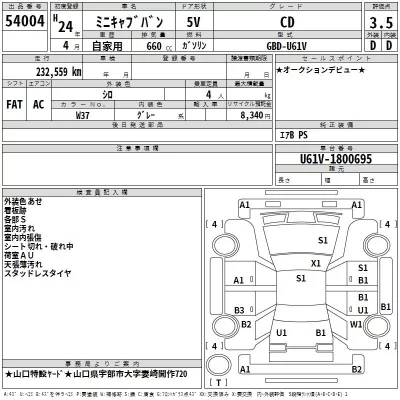 Mitsubishi MINICAB VAN  с аукциона в Японии