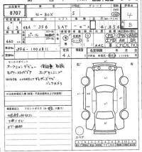 Honda N BOX лот № 8707 оценка 4  с аукциона в Японии 7