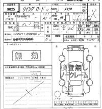 Nissan WINGROAD лот № 9025 оценка   с аукциона в Японии 7