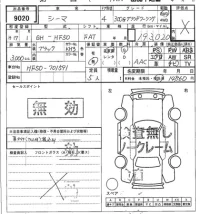 Nissan CIMA лот № 9020 оценка   с аукциона в Японии 7