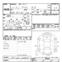 Toyota ALLION лот № 3005 оценка 3.5  с аукциона в Японии 9