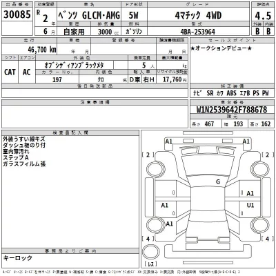 Mercedes-Benz AMG  с аукциона в Японии