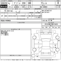 Peugeot 208 лот № 30028 оценка R  с аукциона в Японии 11