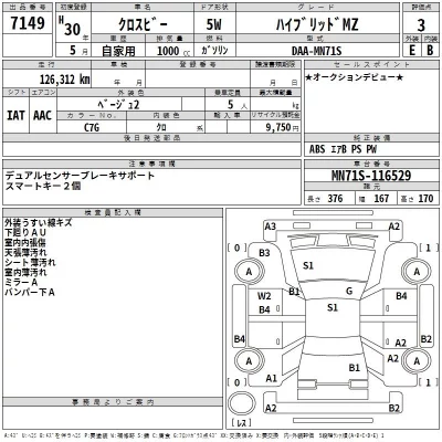 Suzuki XBEE  с аукциона в Японии
