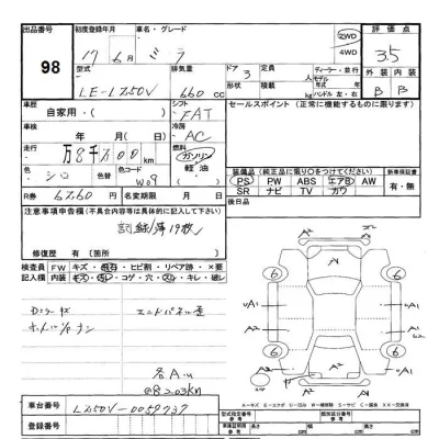 Daihatsu MIRA  с аукциона в Японии