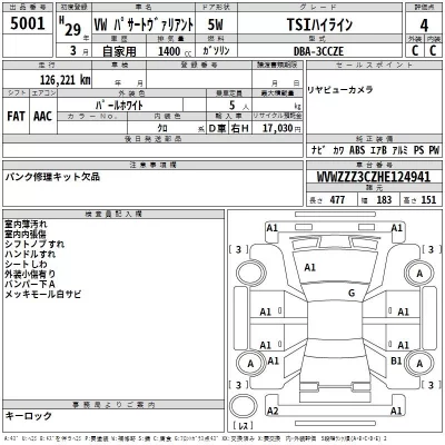 Volkswagen PASSAT VARIANT  с аукциона в Японии