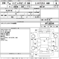 Subaru IMPREZA лот № 198 оценка R  с аукциона в Японии 2