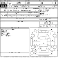 Suzuki SWIFT лот № 30324 оценка 3  с аукциона в Японии 11