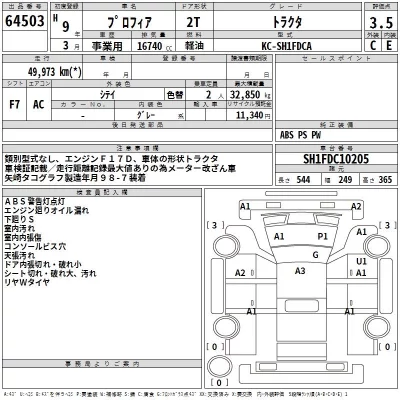 Hino PROFIA  с аукциона в Японии