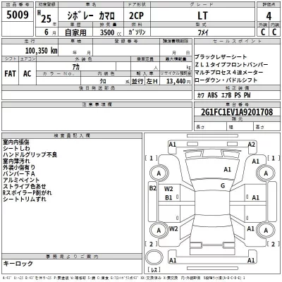 GM CHEVROLET CAMARO  с аукциона в Японии