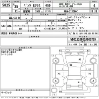 Mercedes-Benz E CLASS лот № 5025 оценка 4  с аукциона в Японии 2