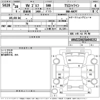Volkswagen Golf лот № 5028 оценка 4  с аукциона в Японии 2