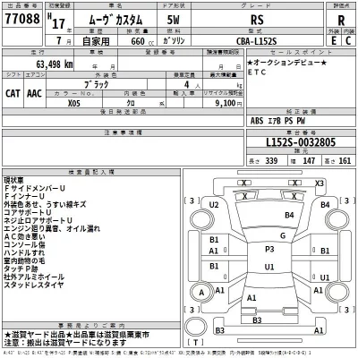 Daihatsu MOVE  с аукциона в Японии