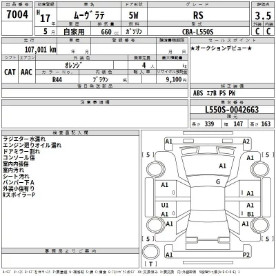 Daihatsu MOVE LATTE  с аукциона в Японии