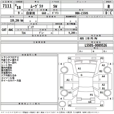 Daihatsu MOVE LATTE  с аукциона в Японии