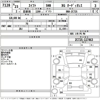 Suzuki SWIFT  с аукциона в Японии