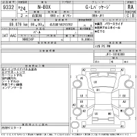 Honda N BOX лот № 9332 оценка RA  с аукциона в Японии 11