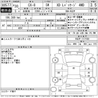Mazda CX-8 лот № 30577 оценка 3.5  с аукциона в Японии 11