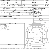 Toyota IQ лот № 33267 оценка 4  с аукциона в Японии 11