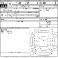 Subaru FORESTER лот № 10474 оценка 3  с аукциона в Японии 8
