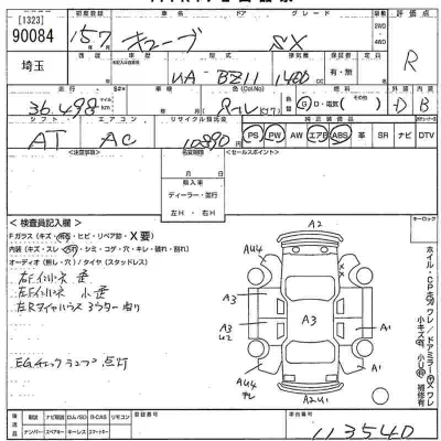 Nissan CUBE  с аукциона в Японии