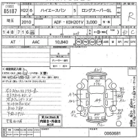 Toyota HIACE VAN лот № 85187 оценка R  с аукциона в Японии 11