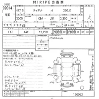 Nissan TEANA лот № 92014 оценка R  с аукциона в Японии 6