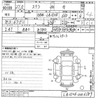 Subaru STELLA лот № 90189 оценка 4  с аукциона в Японии 10
