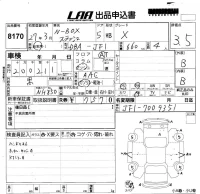 Honda N BOX SLASH лот № 8170 оценка 3.5  с аукциона в Японии 5