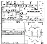 Nissan MOCO лот № 1391 оценка 3.5  с аукциона в Японии 4