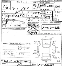 Nissan MARCH лот № 4007 оценка RA  с аукциона в Японии 8