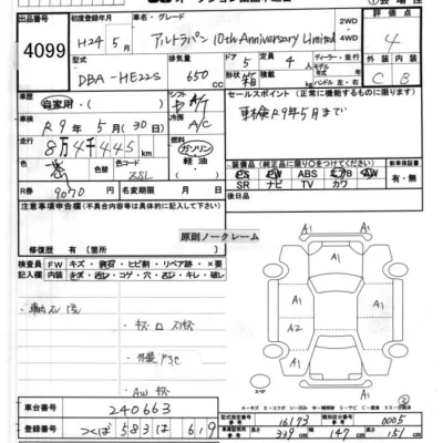 Suzuki ALTO LAPIN  с аукциона в Японии