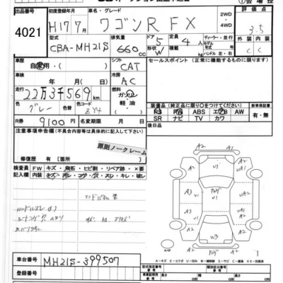 Suzuki WAGON R  с аукциона в Японии