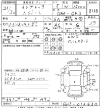 Subaru IMPREZA лот № 2118 оценка 3.5  с аукциона в Японии 8