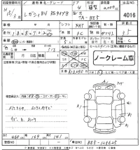 Subaru LEGACY B4 лот № 4016 оценка 3.5  с аукциона в Японии 8