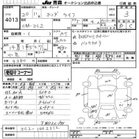 Honda LIFE лот № 4013 оценка 3  с аукциона в Японии 6