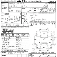 Honda LIFE лот № 4021 оценка 3  с аукциона в Японии 6