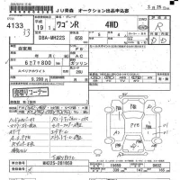 Suzuki WAGON R лот № 4133 оценка R  с аукциона в Японии 2