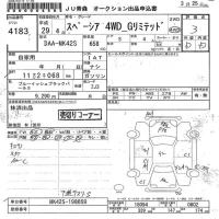 Suzuki SPACIA лот № 4183 оценка 3  с аукциона в Японии 6