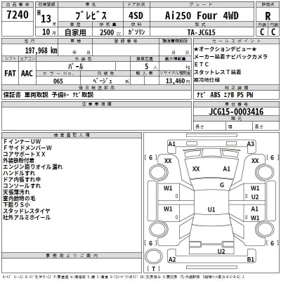 Toyota BREVIS  с аукциона в Японии