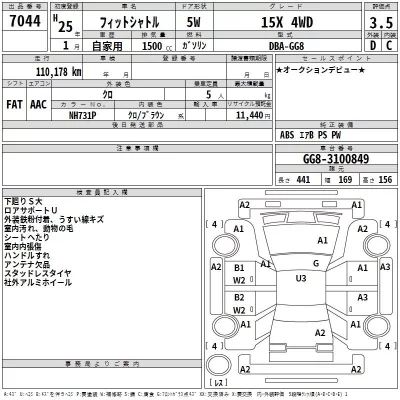 Honda FIT SHUTTLE  с аукциона в Японии